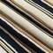 1 Yard Linen and Rayon Woven Natural and Navy Stripes Linear Transcendence Print Fabric